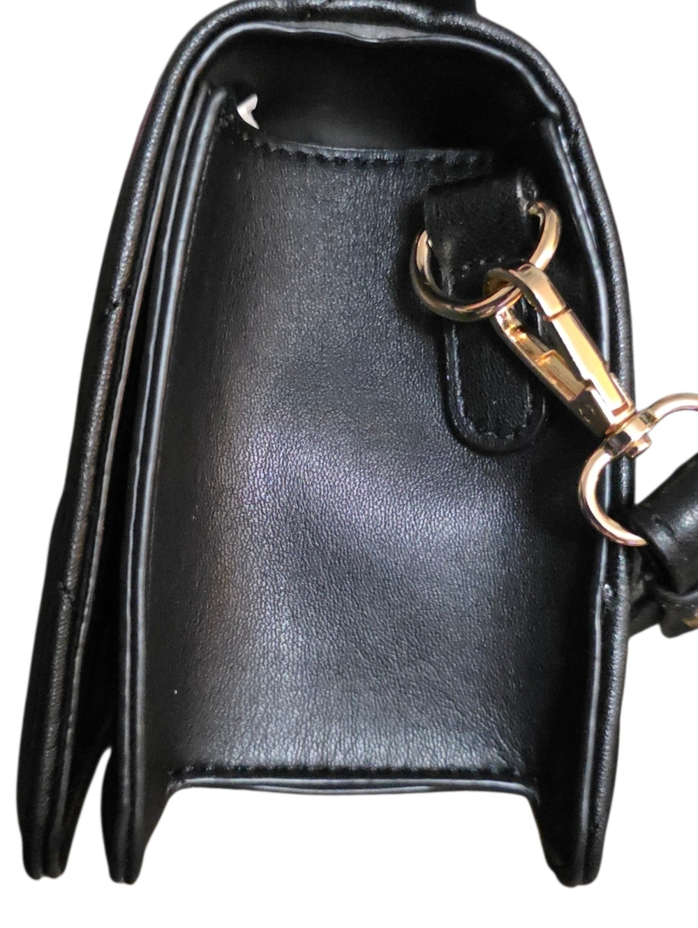 Valentino Orlandi Black Quilted Crossbody Bag with Gold Hardware - Picture 8 of 15